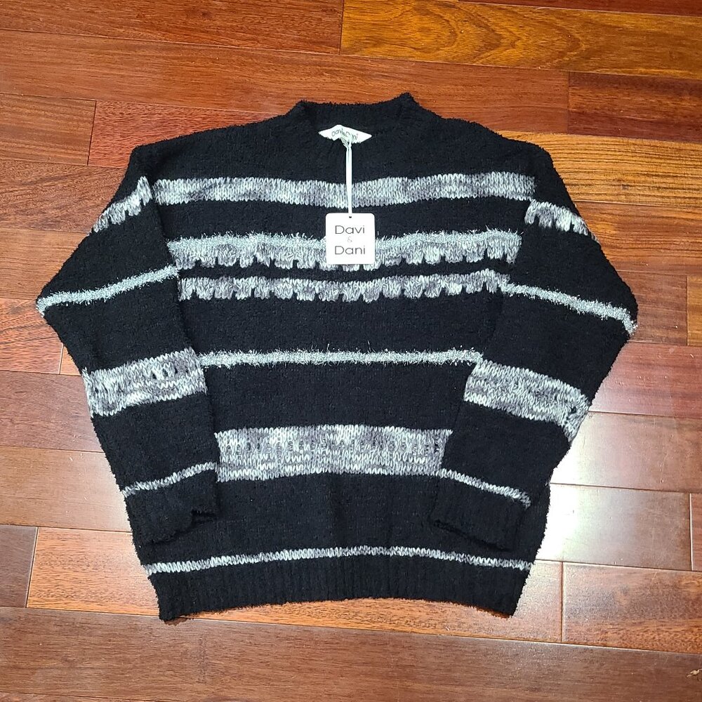 Black and white sweater